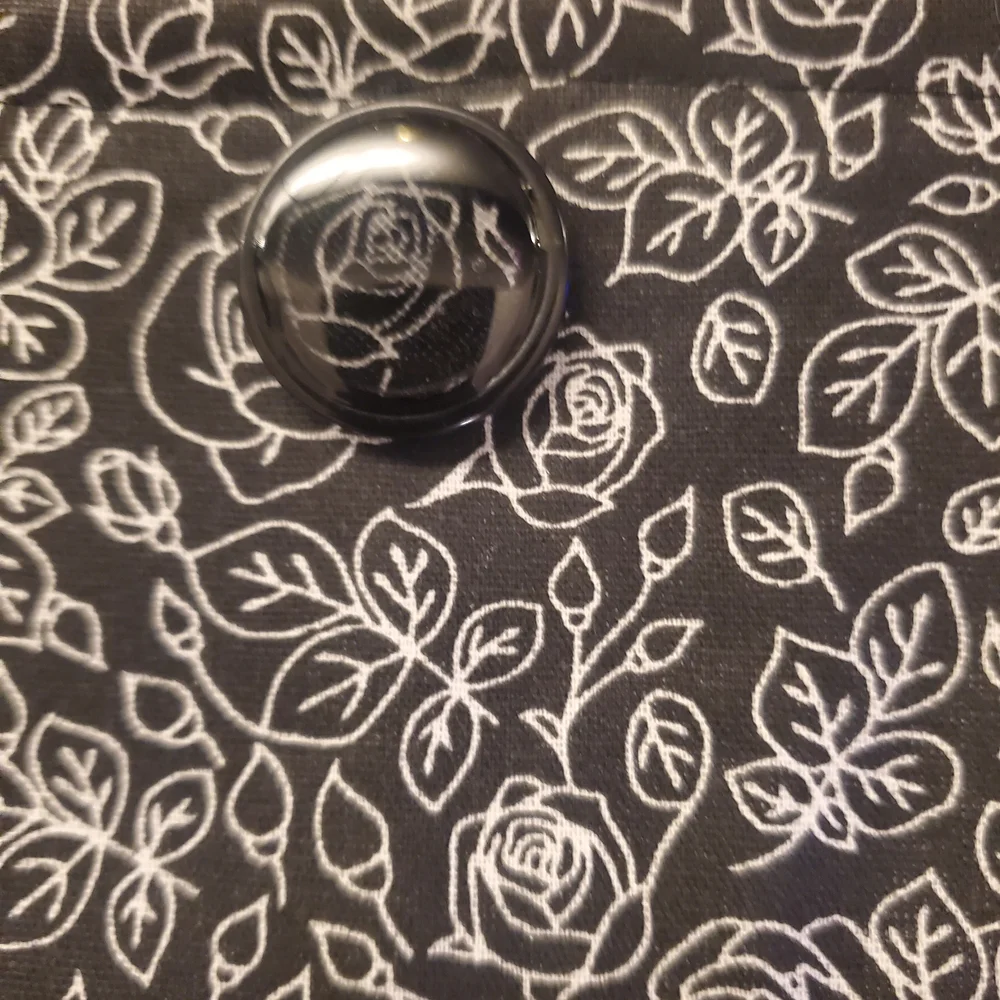 Luxeique Black Floral Tablet Case Book Sleeve - Handmade